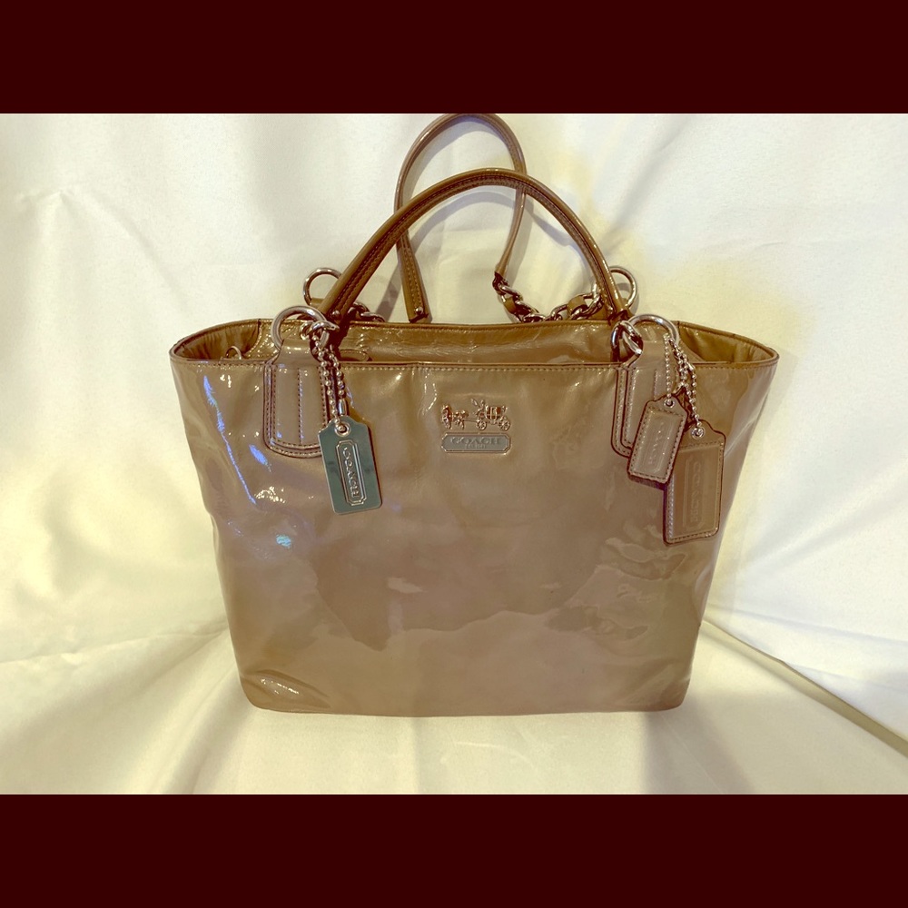 Authentic Vinyl Coach Tote